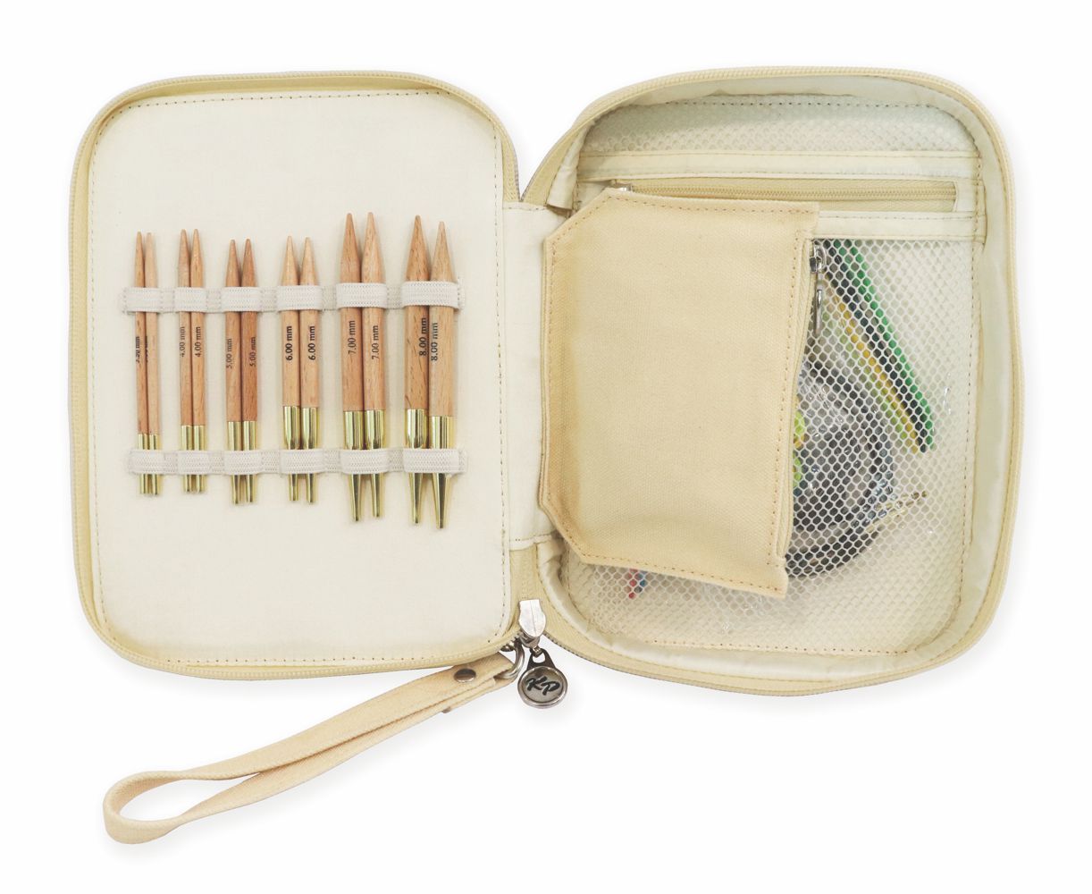 KnitPro Nadelspitzen-Set Beech (kurze Spitzen) – Bild 2